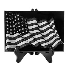 Load image into Gallery viewer, American Flag Laser Engraved Memorial Plaque